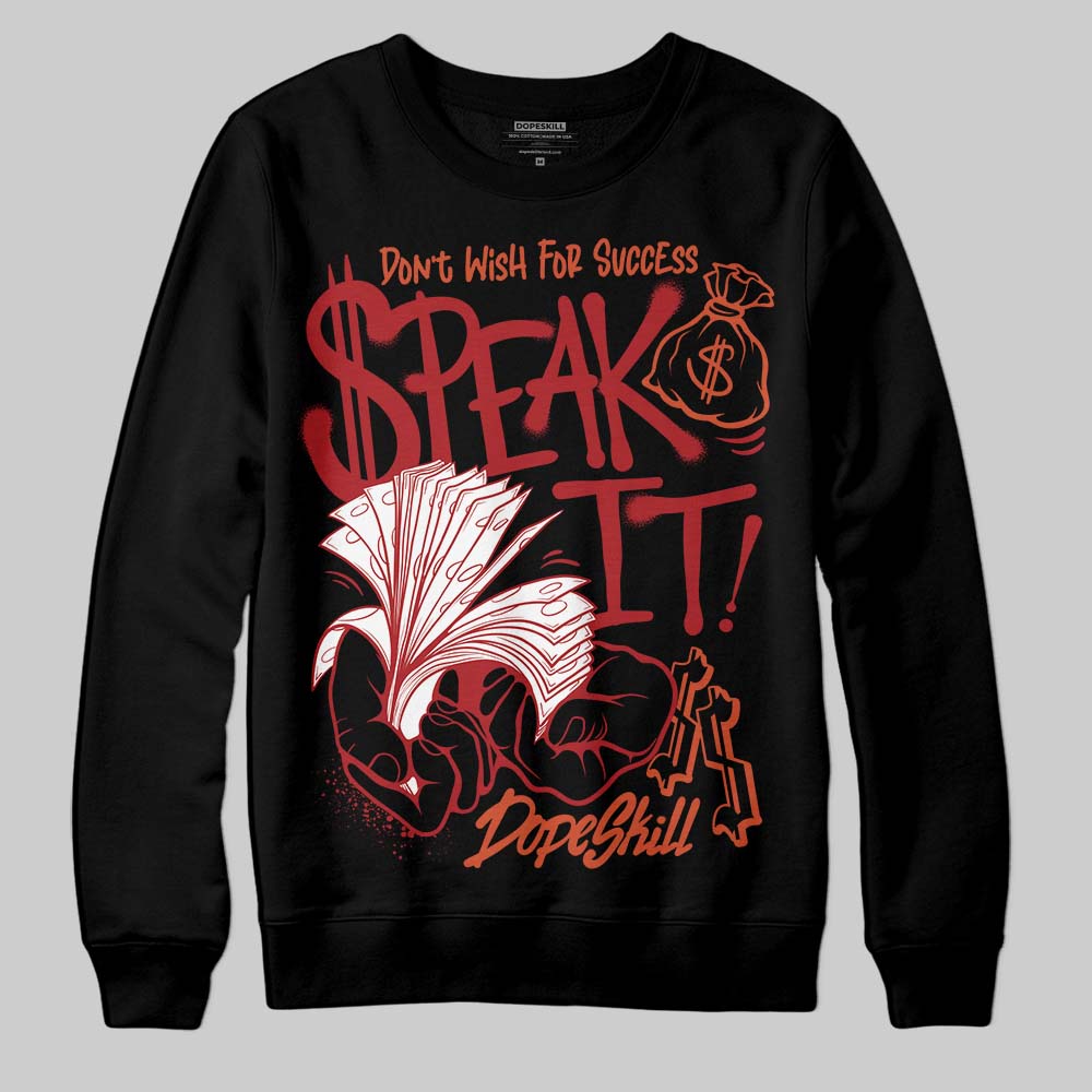 Nigel Sylvester x Air Jordan 4 ‘Brick by Brick’ DopeSkill Sweatshirt Speak It Graphic Streetwear - Black