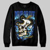 Royal Blue Sneakers DopeSkill Sweatshirt Drip or Die Graphic Streetwear - Black
