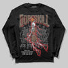 Jordan 9 'Olive' DopeSkill Long Sleeve T-Shirt Thunder Dunk Graphic Streetwear - Black