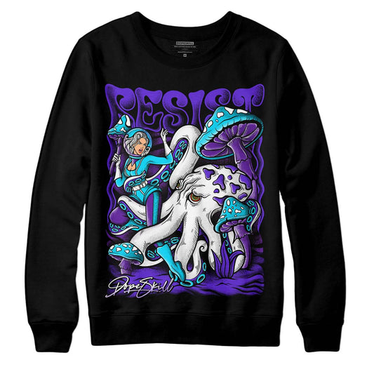 Jordan 6 "Aqua" DopeSkill Sweatshirt Resist Graphic Streetwear - Black
