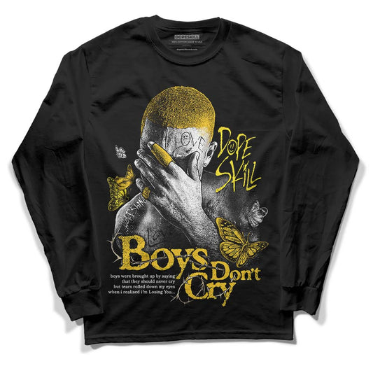 Jordan 4 Retro “Vivid Sulfur” DopeSkill Long Sleeve T-Shirt Boys Don't Cry Graphic Streetwear - Black 