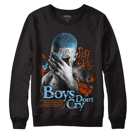 Dunk Low Futura University Blue DopeSkill Sweatshirt Boys Don't Cry Graphic Streetwear - Black