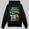 Green Sneakers DopeSkill Hoodie Sweatshirt Paper Chaser Boy Graphic Streetwear - Black