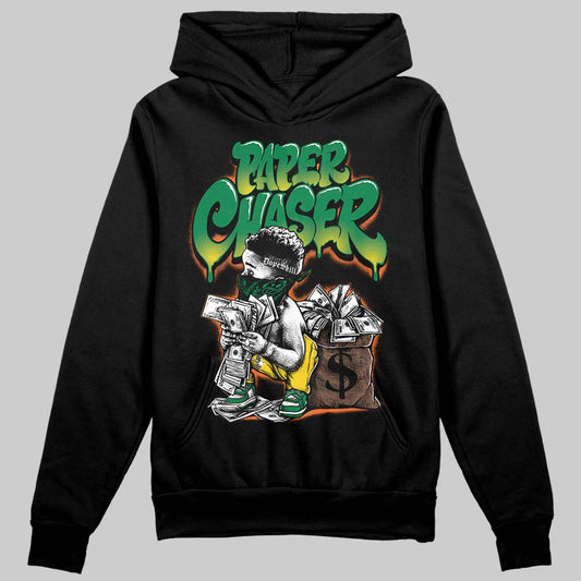 Green Sneakers DopeSkill Hoodie Sweatshirt Paper Chaser Boy Graphic Streetwear - Black