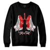 Jordan 12 “Cherry” DopeSkill Sweatshirt Breathe Graphic Streetwear - Black 