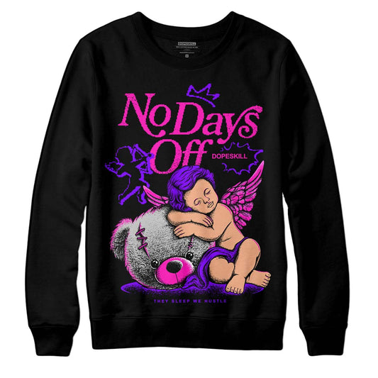 Dunk Low GS “Active Fuchsia” DopeSkill Sweatshirt New No Days Off Graphic Streetwear - Black