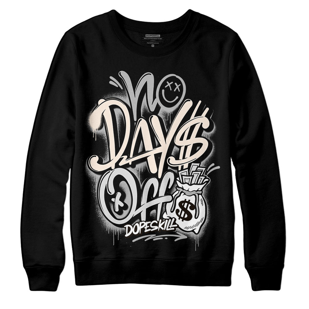 Dunk Low Cool Grey DopeSkill Sweatshirt No Days Off Graphic Streetwear - Black