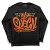 Jordan 12 Retro Brilliant Orange DopeSkill Long Sleeve T-Shirt Queen Graphic Streetwear - Black