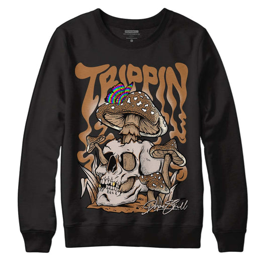 Jordan 3 Retro Palomino DopeSkill Sweatshirt Trippin Graphic Streetwear - Black