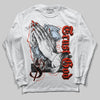 Jordan 6 Retro Toro Bravo DopeSkill Long Sleeve T-Shirt Trust God Graphic Streetwear  - White 