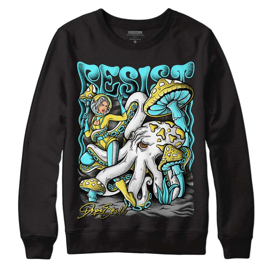 Jordan 5 Aqua DopeSkill Sweatshirt Resist Graphic Streetwear - Black