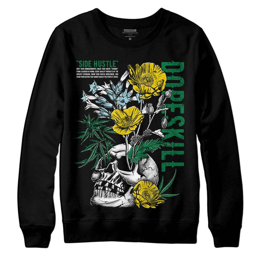 Jordan 5 “Lucky Green” DopeSkill Sweatshirt Side Hustle Graphic Streetwear - Black