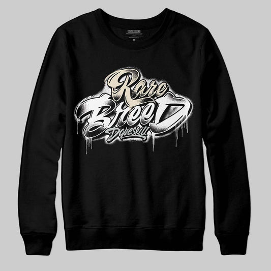 Jordan 5 Retro Reverse Metallic DopeSkill Sweatshirt Rare Breed Type Graphic Streetwear - Black