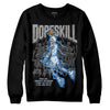 Jordan 6 Retro Cool Grey DopeSkill Sweatshirt Thunder Dunk Graphic Streetwear - Black 