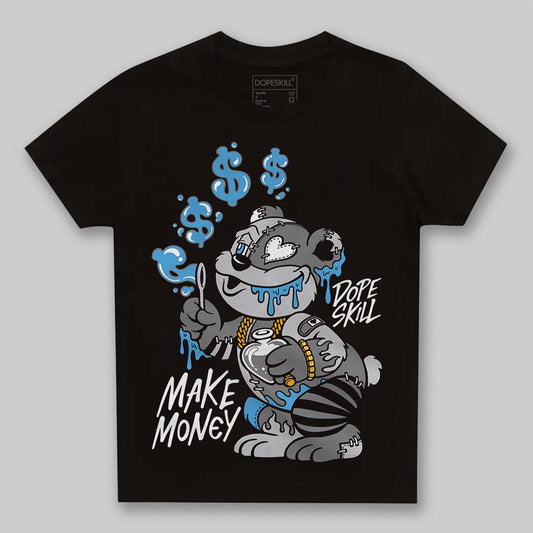 Grey Sneakers DopeSkill Toddler Kids T-shirt Make Money Graphic Streetwear - Black