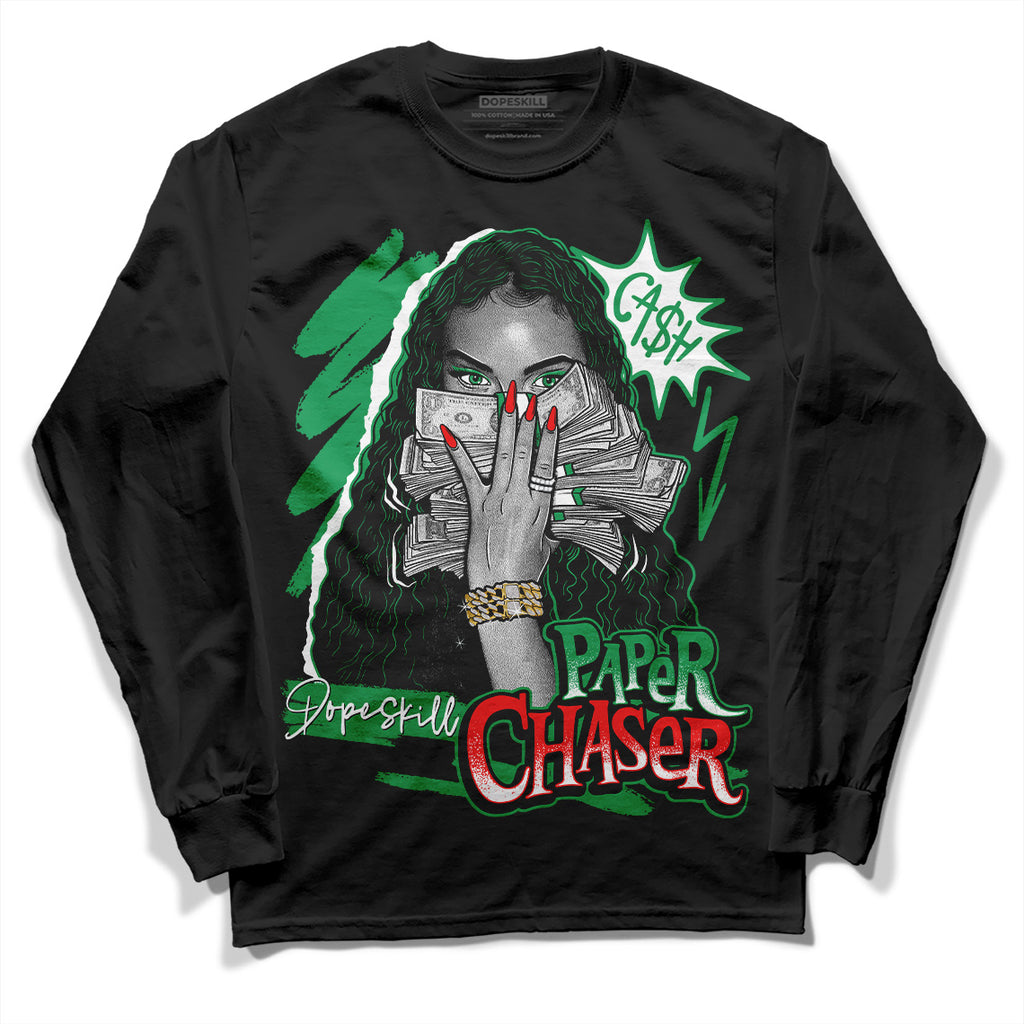 Jordan 6 Rings "Lucky Green"  DopeSkill Long Sleeve T-Shirt NPC Graphic Streetwear - Black 