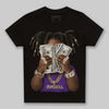 PURPLE Sneakers DopeSkill Toddler Kids T-shirt Rich Youth Graphic Streetwear  - Black