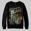 Olive Sneakers DopeSkill Sweatshirt Keepin' It Real Graphic Streetwear - black