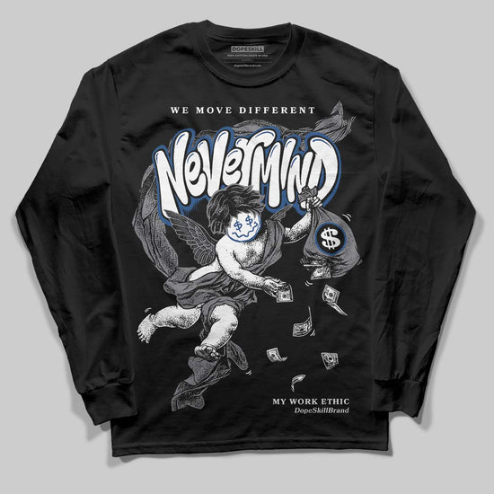 Jordan 9 Retro 'Flint Grey' 2026 DopeSkill Long Sleeve T-Shirt Nevermind Graphic Streetwear - Black