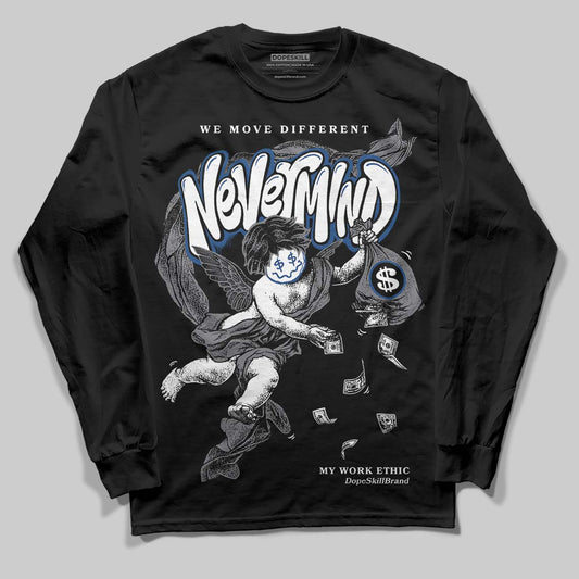 Jordan 9 Retro 'Flint Grey' 2026 DopeSkill Long Sleeve T-Shirt Nevermind Graphic Streetwear - Black