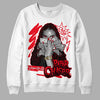 Jordan 4 Red Thunder DopeSkill Sweatshirt NPC Graphic Streetwear - White