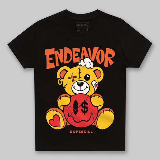 Yellow Sneakers DopeSkill Toddler Kids T-shirt Endeavor Graphic Streetwear - Black