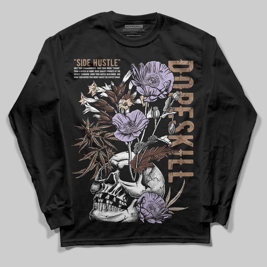 Harris Tweed x Wmns Dunk Low 'Sesame' DopeSkill Long Sleeve T-Shirt Side Hustle Graphic Streetwear - Black