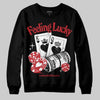 Jordan 11 Retro Low Bred (2025) DopeSkill Sweatshirt Feeling Lucky Graphic Streetwear - black