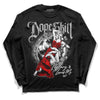 Jordan 1 Low OG “Shadow” DopeSkill Long Sleeve T-Shirt Money Loves Me Graphic Streetwear - Black