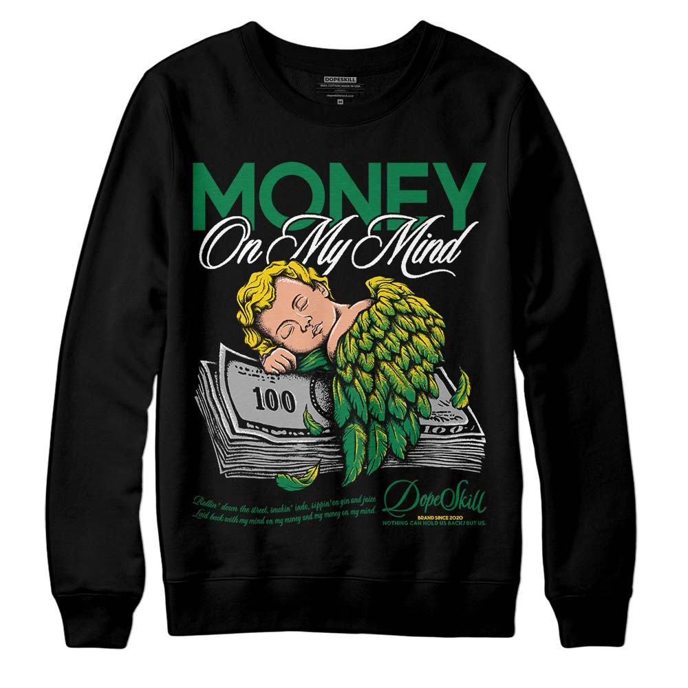 Jordan 5 “Lucky Green” DopeSkill Sweatshirt MOMM Graphic Streetwear - Black