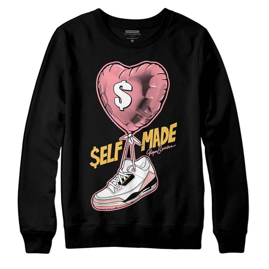 Jordan 3 GS “Red Stardust” DopeSkill Sweatshirt Self Made Graphic Streetwear - Black