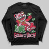 Dunk Low Valentine's Day (2026) DopeSkill Long Sleeve T-Shirt Born To Be Rich Graphic Streetwear - Black