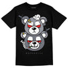 Jordan 14 Retro 'Stealth' DopeSkill T-Shirt New Double Bear Graphic Streetwear - Black