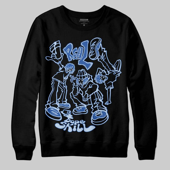 Awake NY x Jordan 5 Retro 'Black Racer Blue' DopeSkill Sweatshirt Real Y2K Players Graphic Streetwear - Black