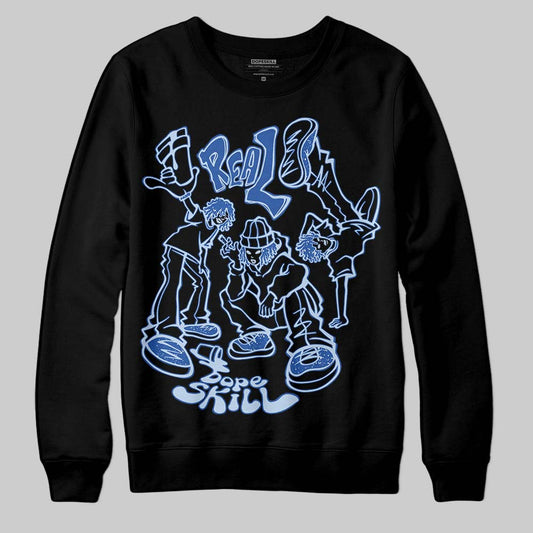 Awake NY x Jordan 5 Retro 'Black Racer Blue' DopeSkill Sweatshirt Real Y2K Players Graphic Streetwear - Black