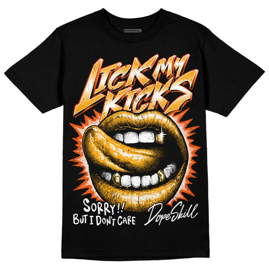 Jordan 12 Retro Black Taxi DopeSkill T-Shirt Lick My Kicks Graphic Streetwear - Black