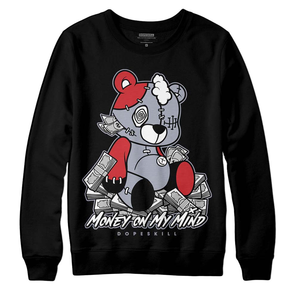 Jordan 4 “Bred Reimagined” DopeSkill Sweatshirt MOMM Bear Graphic Streetwear - Black