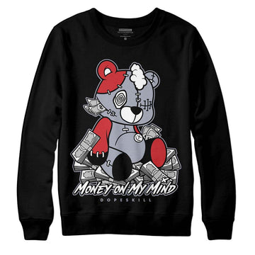 Jordan 4 “Bred Reimagined” DopeSkill Sweatshirt MOMM Bear Graphic Streetwear - Black