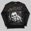 A Ma Maniére x Air Jordan 4 “Dark Mocha” DopeSkill Long Sleeve T-shirt Outlast Graphic Streetwear - black
