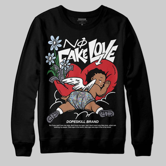 Jordan 11 Low CNY “Year of the Snake” DopeSkill Sweatshirt No Fake Love Graphic Streetwear - Black