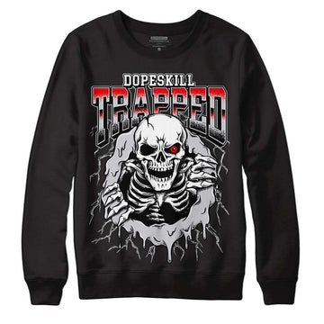 Jordan 2 Retro "Black Cement" DopeSkill Sweatshirt Trapped Halloween Graphic Streetwear - Black