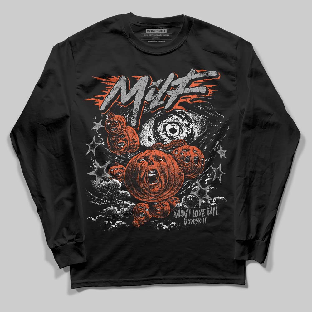 Grey Sneakers DopeSkill Long Sleeve T-Shirt MILF Graphic Streetwear - Black