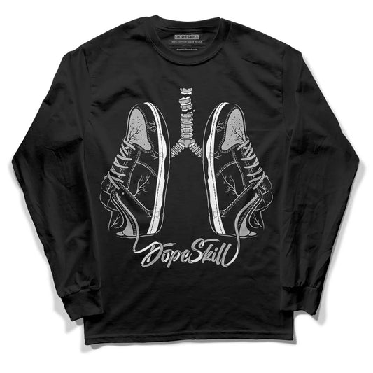 Jordan 1 Low OG “Shadow” DopeSkill Long Sleeve T-Shirt Breathe Graphic Streetwear - Black