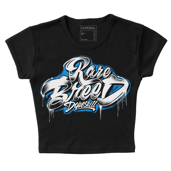 Jordan 6 “Reverse Oreo” DopeSkill Women's Crop Top Rare Breed Type Graphic Streetwear - Black