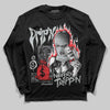 Jordan 4 “Fear” DopeSkill Long Sleeve T-Shirt Drip'n Never Tripp'n Graphic Streetwear - Black