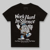 Jordan 10 OG “Steel” DopeSkill Toddler Kids T-shirt Work Hard In Silence Graphic Streetwear - Black