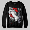 Jordan 13 Retro 'Black Flint' DopeSkill Sweatshirt Trust God Graphic Streetwear - black