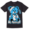 Jordan 1 High Retro OG “University Blue” DopeSkill T-Shirt Hurt Bear Graphic Streetwear - Black