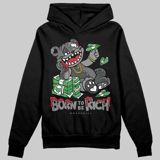 Jordan 4 “Black Cat” (2025) DopeSkill Hoodie Sweatshirt Born To Be Rich Graphic Streetwear - black