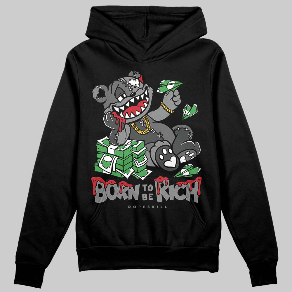 Jordan 4 “Black Cat” (2025) DopeSkill Hoodie Sweatshirt Born To Be Rich Graphic Streetwear - black